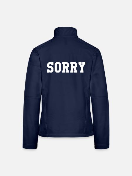 Sorry - Frauen Softshelljacke - Navy - Hinten