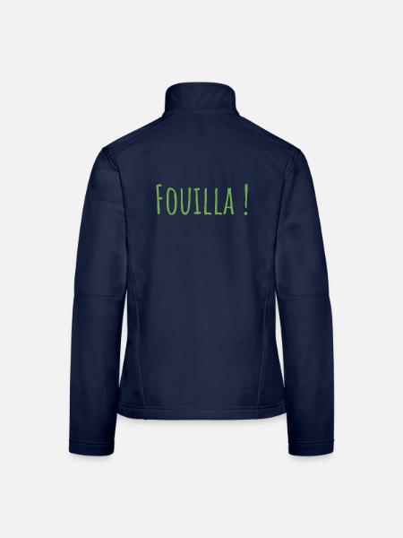 Fouilla vert - Veste en tissu softshell Femme - bleu marine - Dos