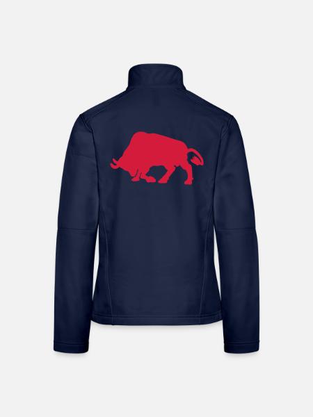 Kampfstier - Frauen Softshelljacke - Navy