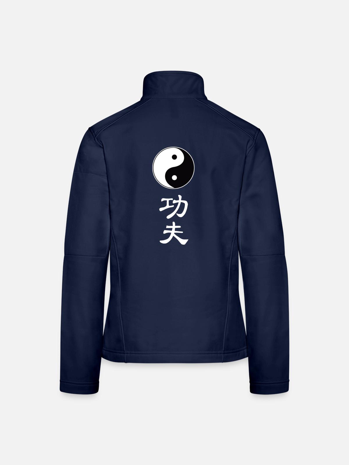 tao kung fu - Frauen Softshelljacke - Navy - Hinten