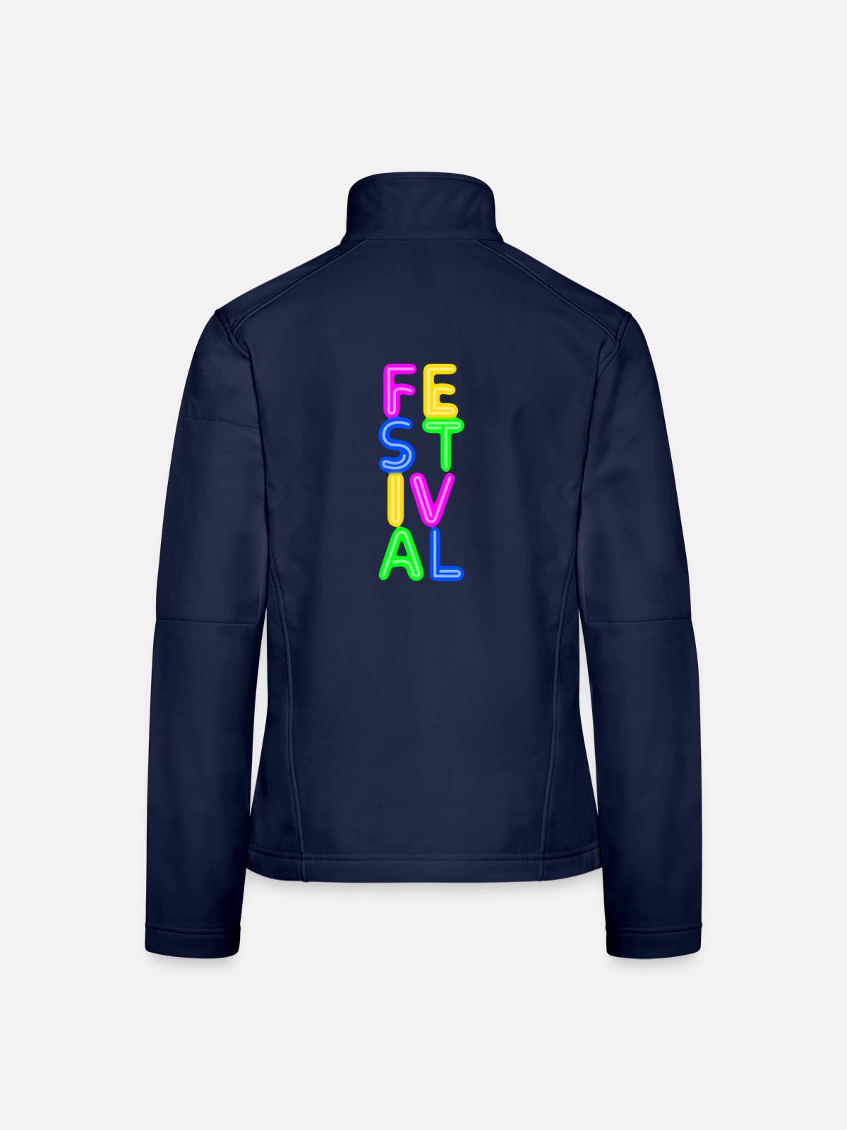 Festival - Frauen Softshelljacke - Navy - Hinten