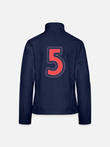 5. 5 YEARS. 5th ANNIVERSARY. 5 YEAR ANNIVERSARY - Women's Softshell Jacket - navy - Back