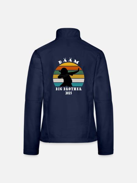 Kids Big Brother 2025 Annonce Cadeau Dab - Veste en tissu softshell Femme - bleu marine - Dos