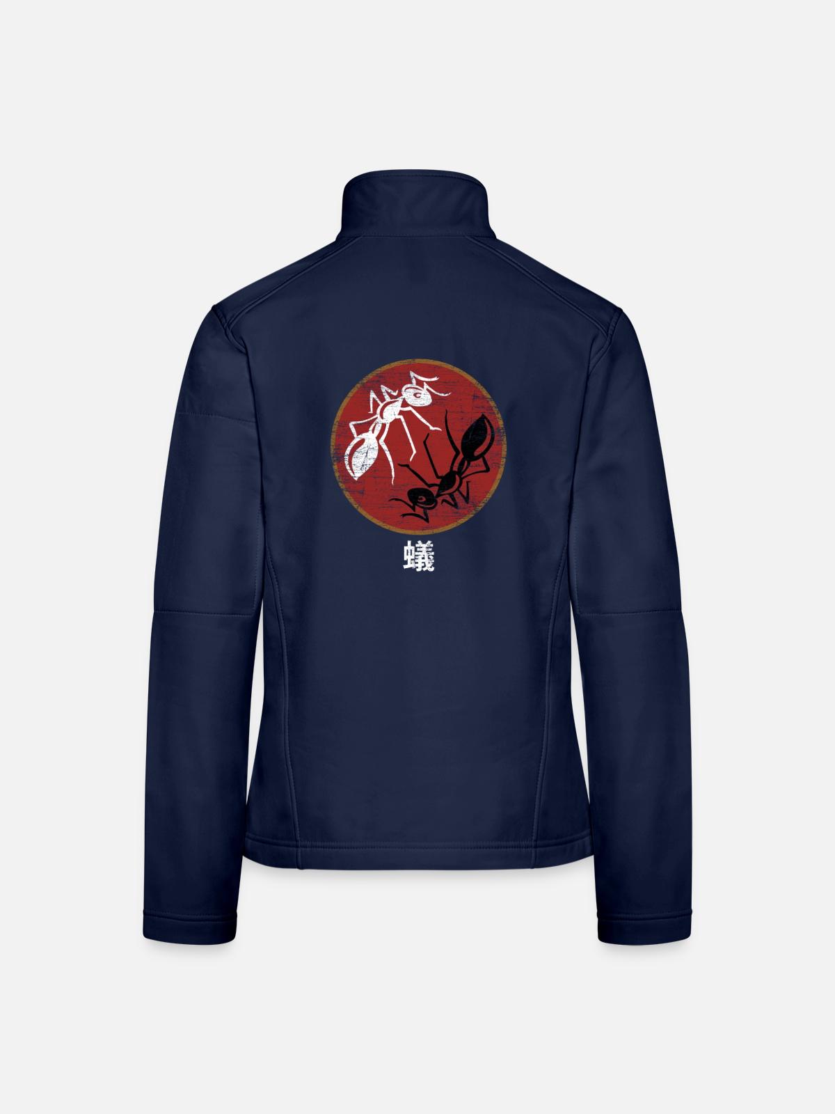 Ameise - Frauen Softshelljacke - Navy - Hinten