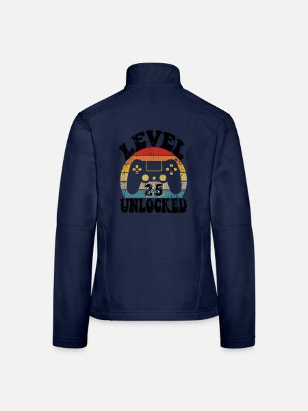 25 Birthday gift Funny 25th birthday Present - Frauen Softshelljacke - Navy - Hinten