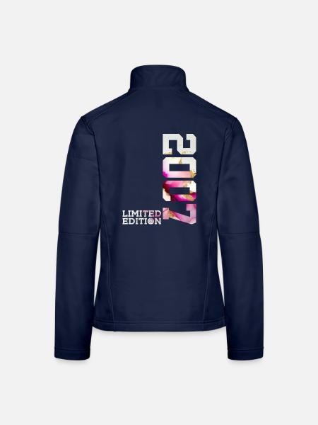 19. GEBURTSTAG 19 JAHRE LIMITED EDITION 2007 - Frauen Softshelljacke - Navy - Hinten