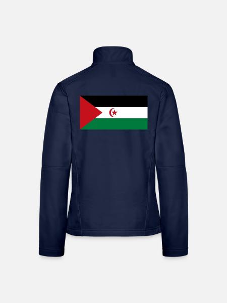 Demokratische Arabische Republik Sahara - Frauen Softshelljacke - Navy - Hinten