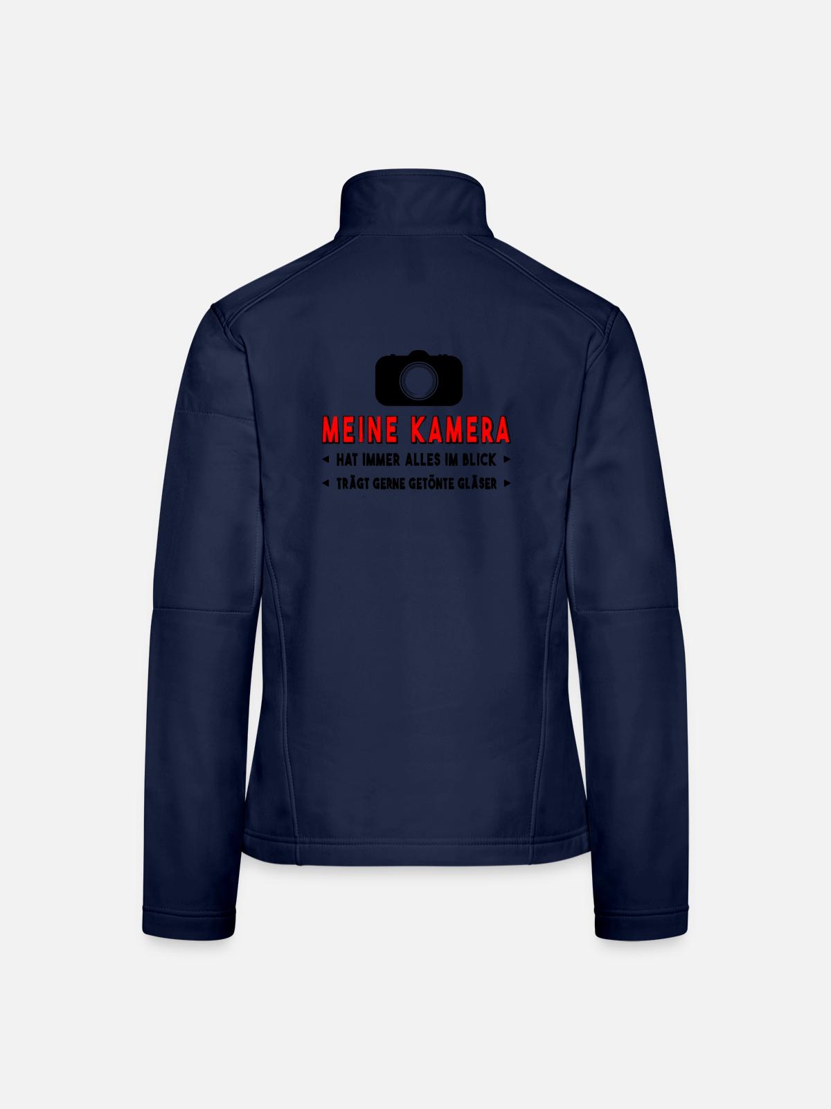 Kamera Fotograf - Frauen Softshelljacke - Navy - Hinten