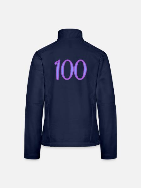 100 - Veste en tissu softshell Femme - bleu marine - Dos