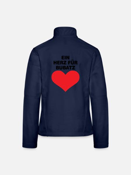 Ein Herzfür Bubatz - Frauen Softshelljacke - Navy - Hinten