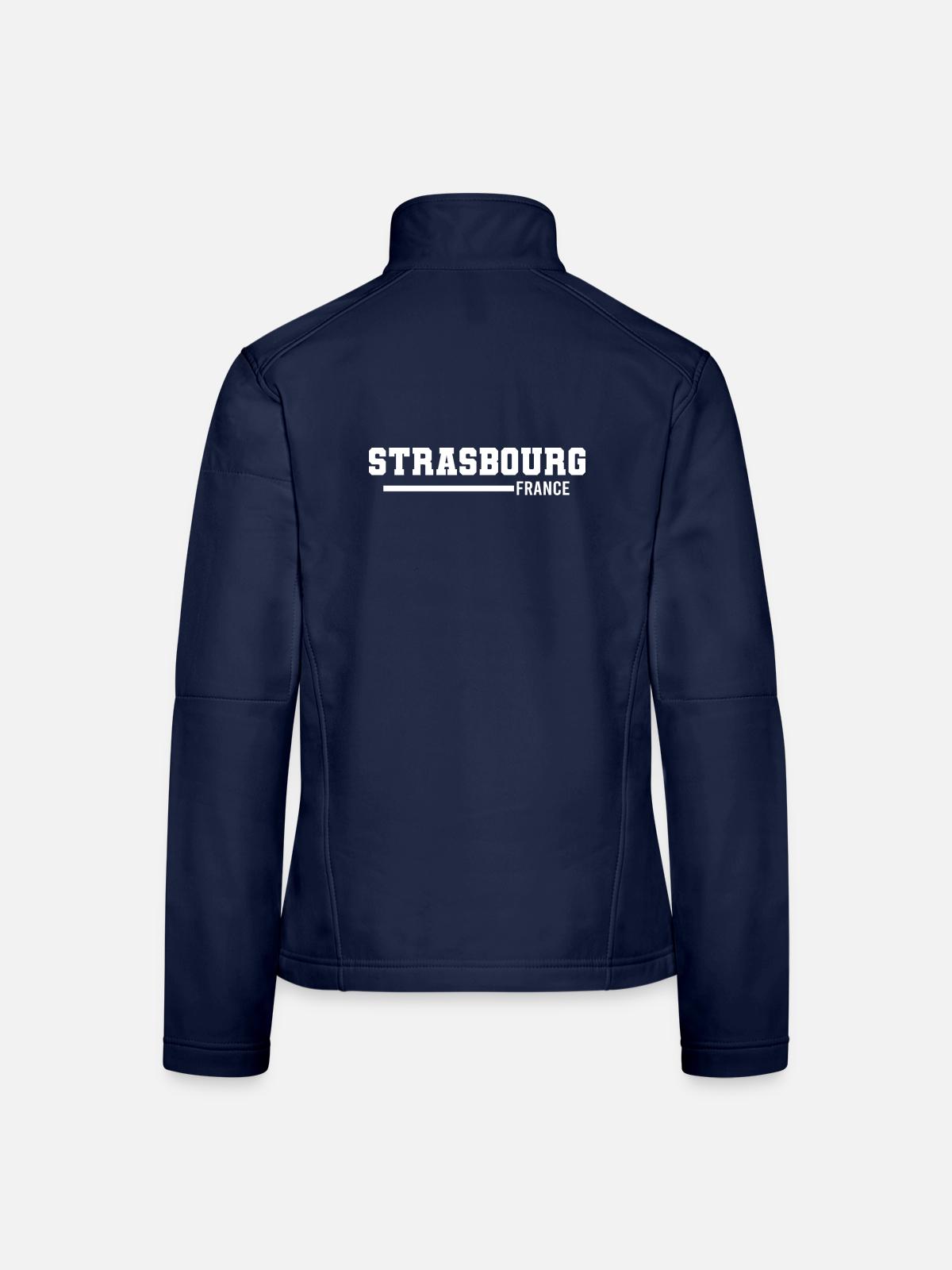 Strasbourg | France - Women's Softshell Jacket - navy - Back