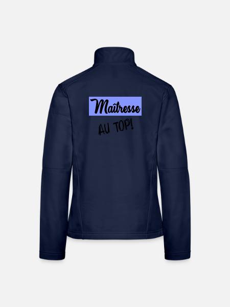 GELIEBTE - Frauen Softshelljacke - Navy - Hinten