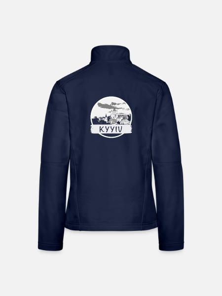 Kiew City - Frauen Softshelljacke - Navy - Hinten