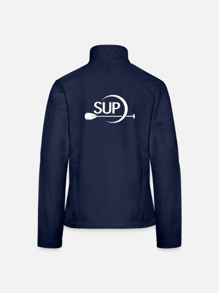 SUP Entusiast - stylisches Paddleboarding-Design - Frauen Softshelljacke - Navy - Hinten
