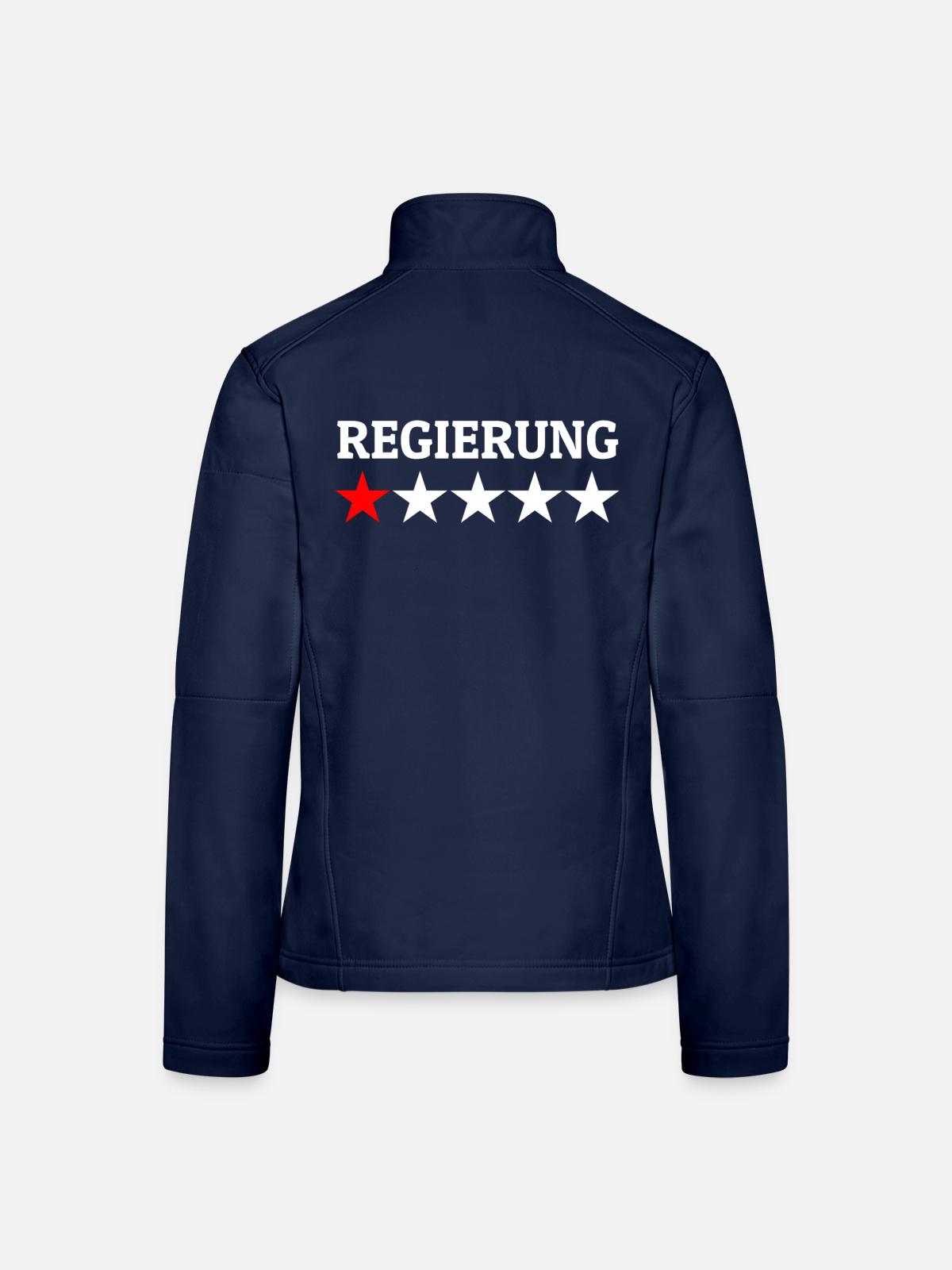 Regierung 1 Stern Bewertung - Frauen Softshelljacke - Navy - Hinten