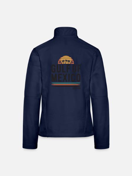 Golf von Mexiko Ozeanisches Becken Touristenattraktion Reisen - Frauen Softshelljacke - Navy - Hinten