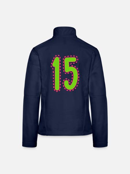 15. 15 YEARS. 15th ANNIVERSARY. 15 YEAR ANNIVERSARY. - Women's Softshell Jacket - navy - Back