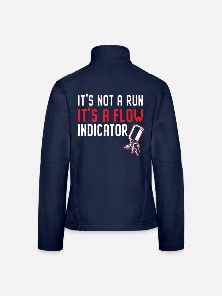 Vorhersage für heute 100% Chance auf Schleifen und - Frauen Softshelljacke - Navy - Hinten