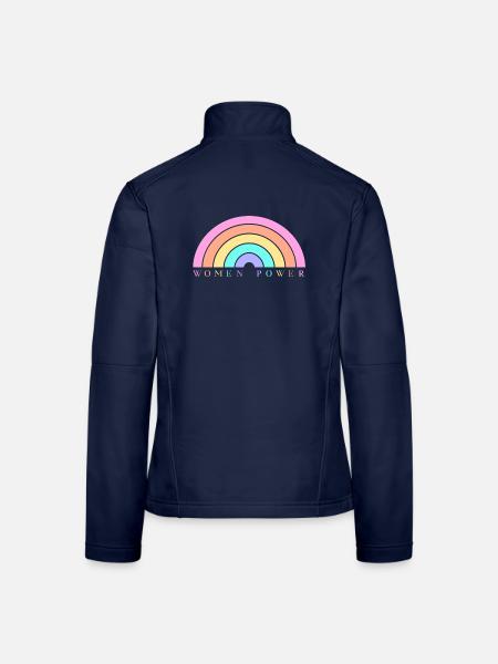 Le pouvoir des femmes - Veste en tissu softshell Femme - bleu marine
