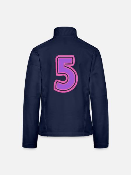 5. 5 YEARS. 5th ANNIVERSARY. 5 YEAR ANNIVERSARY - Women's Softshell Jacket - navy - Back