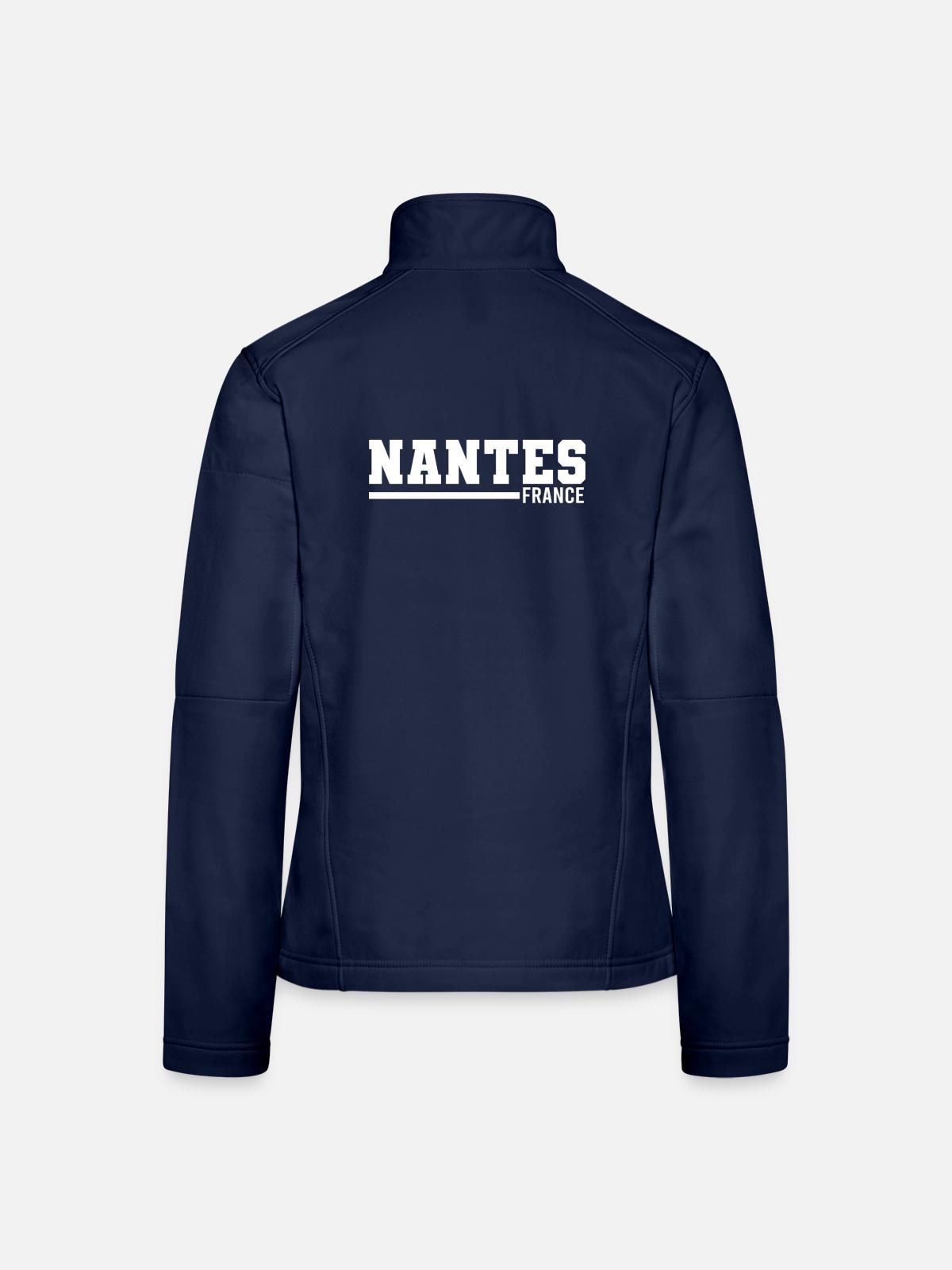 Nantes | France - Women's Softshell Jacket - navy - Back