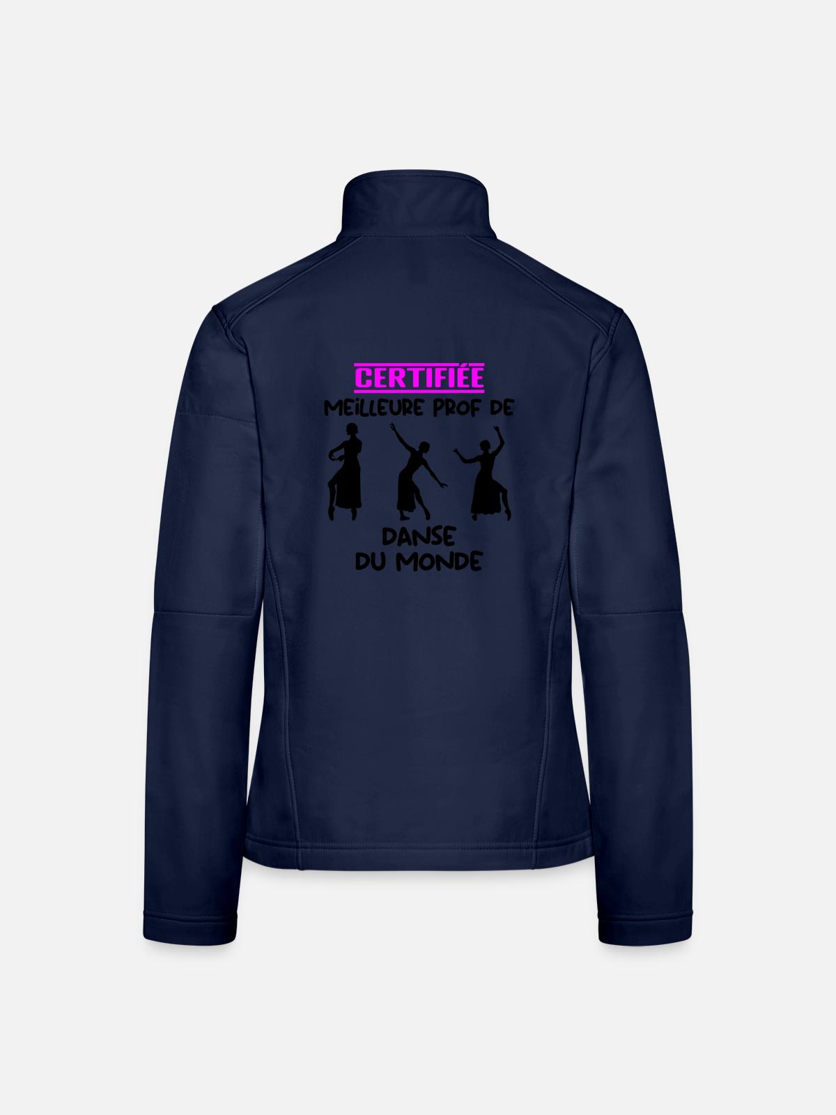 ZERTIFIZIERTER BESTER LEHRER - Frauen Softshelljacke - Navy - Hinten