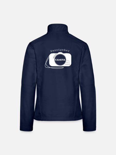 Fotograf fotografieren - Frauen Softshelljacke - Navy - Hinten