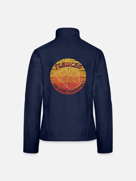Tlemcen Perle des Maghreb - Frauen Softshelljacke - Navy - Hinten