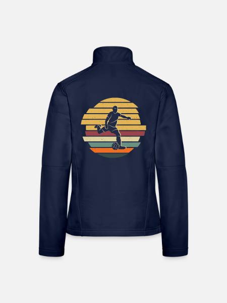 Fußballer Fußball Fußballspieler - Frauen Softshelljacke - Navy