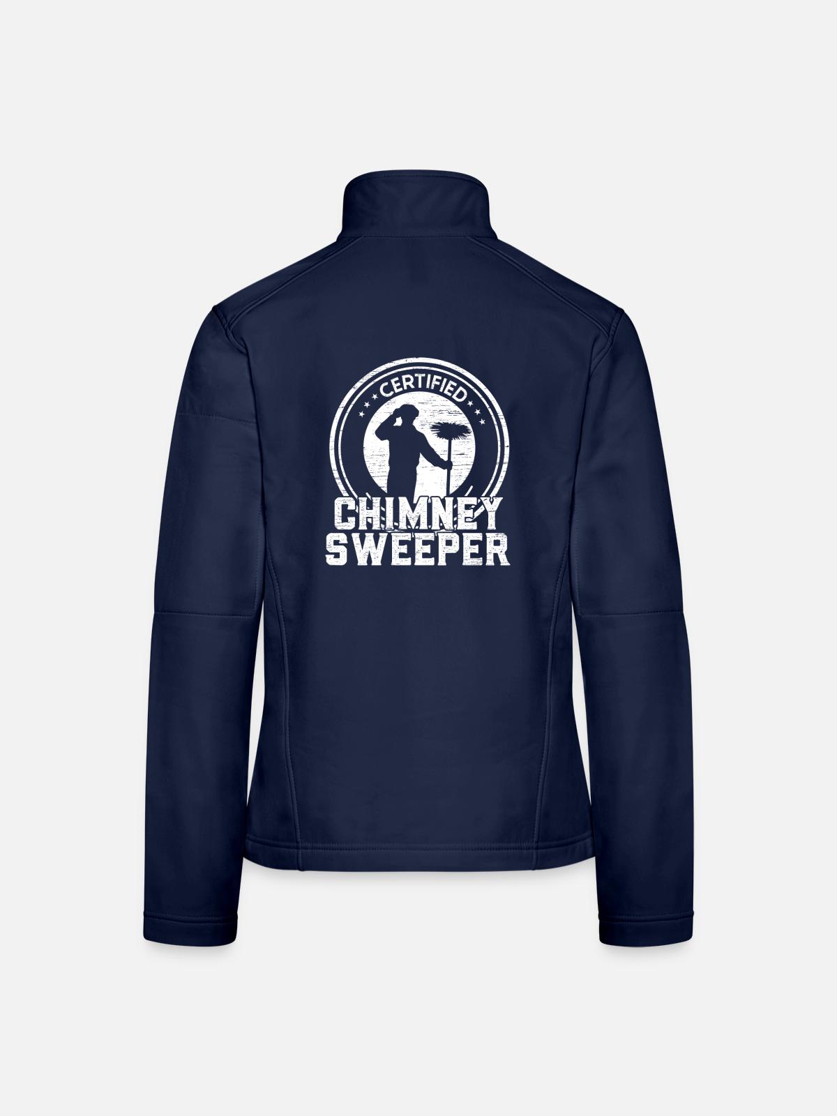 Zertifizierter Schornsteinfeger - Frauen Softshelljacke - Navy - Hinten