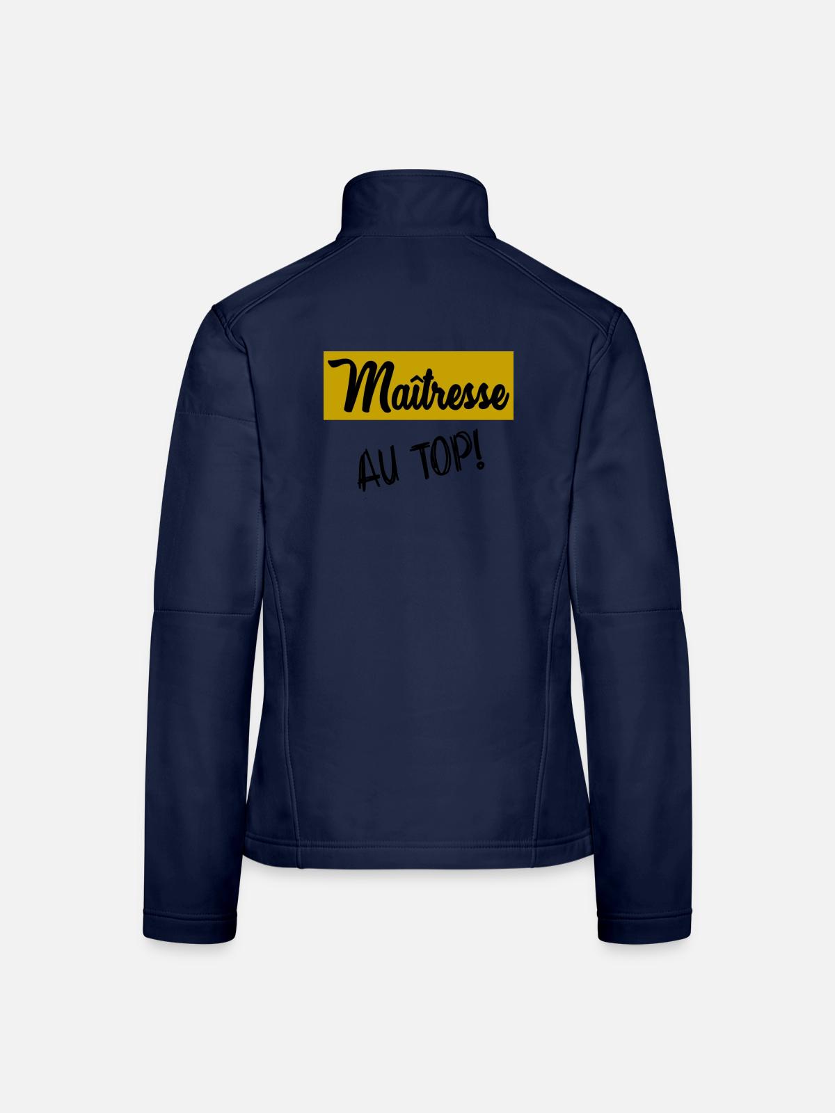 GELIEBTE - Frauen Softshelljacke - Navy - Hinten