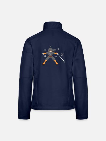 Ninja - Frauen Softshelljacke - Navy - Hinten