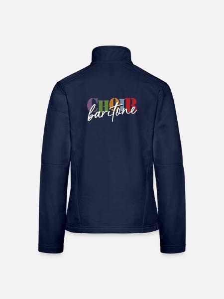 Choir - Baritone singer - Frauen Softshelljacke - Navy - Hinten
