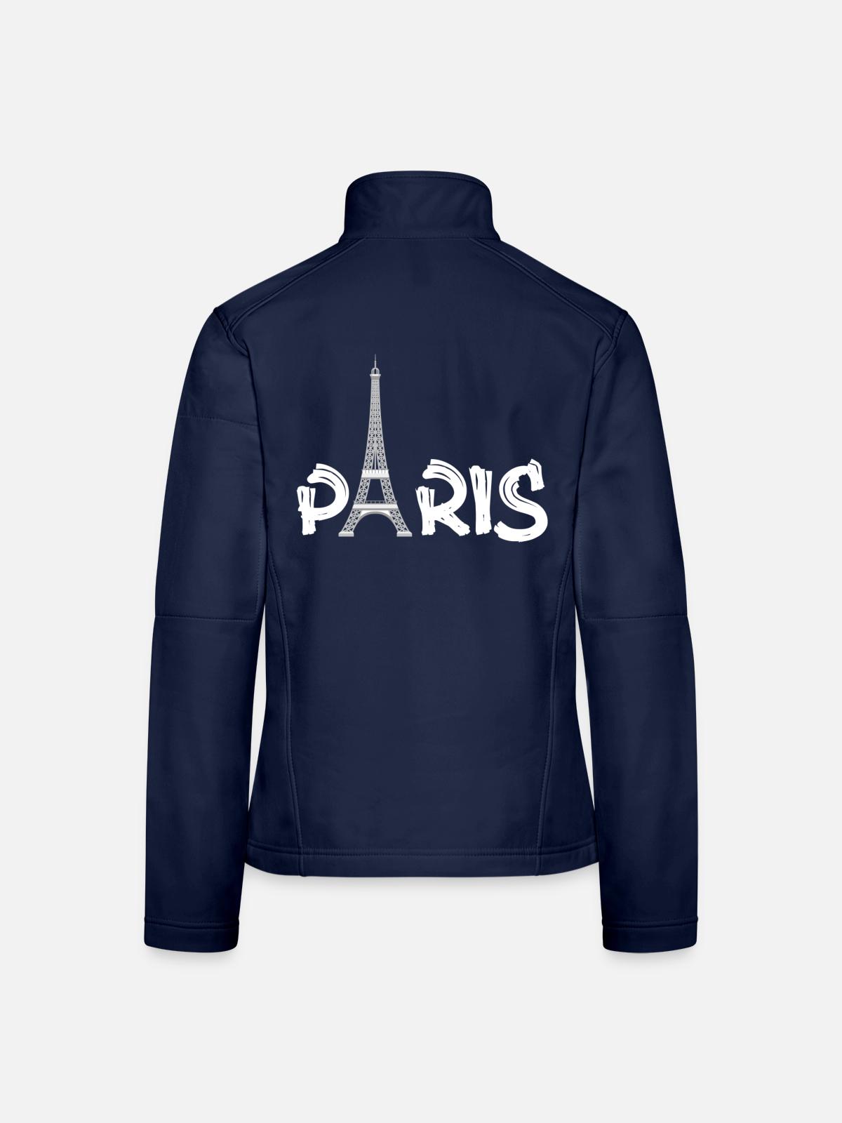 PARIS - Frauen Softshelljacke - Navy - Hinten