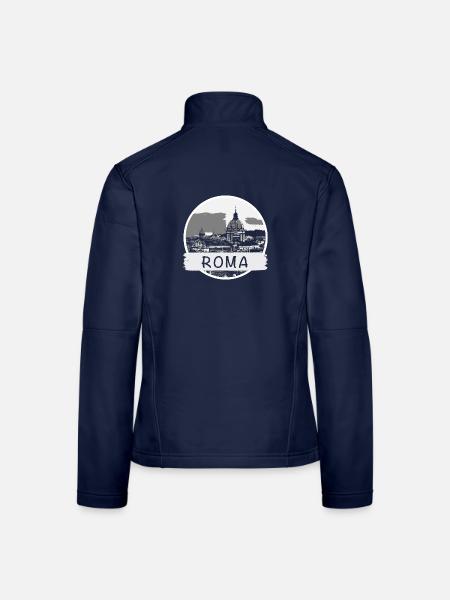 Roma City - Frauen Softshelljacke - Navy - Hinten