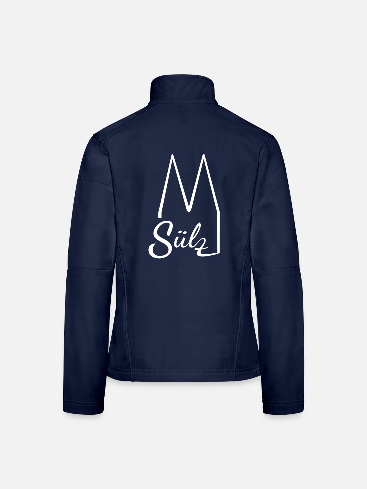 Köln Sülz Veedelstuff - Frauen Softshelljacke - Navy - Hinten