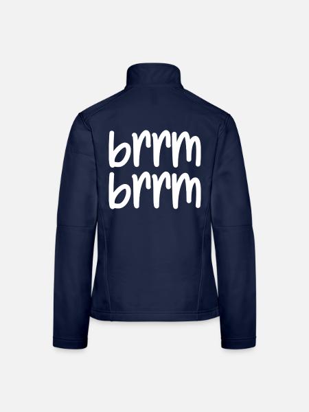 brrm brrm - Frauen Softshelljacke - Navy - Hinten