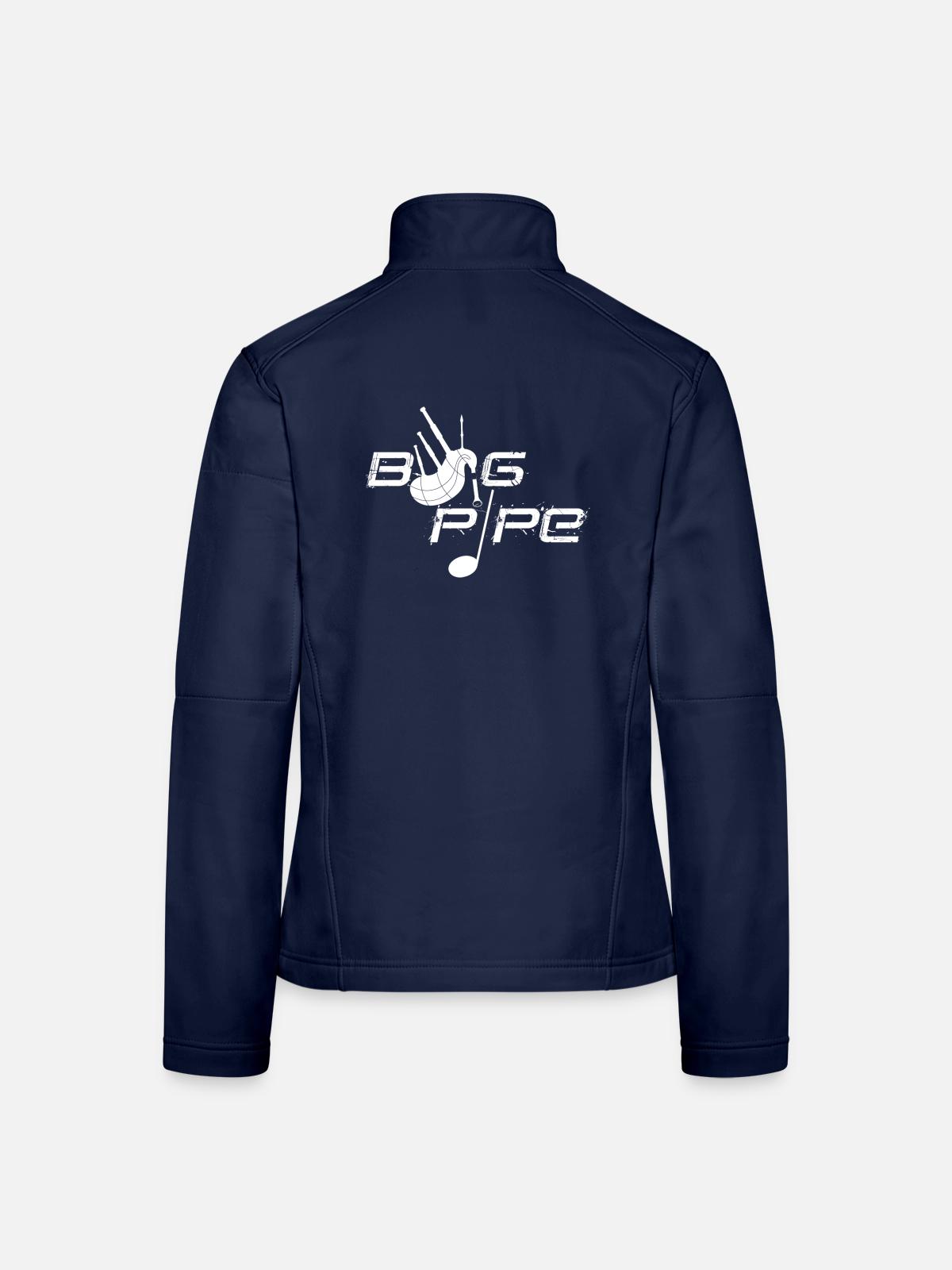 Dudelsack - Frauen Softshelljacke - Navy - Hinten