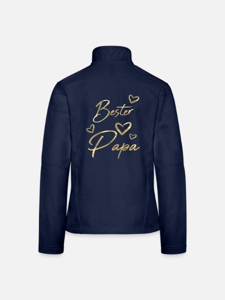 Bester Papa - Frauen Softshelljacke - Navy