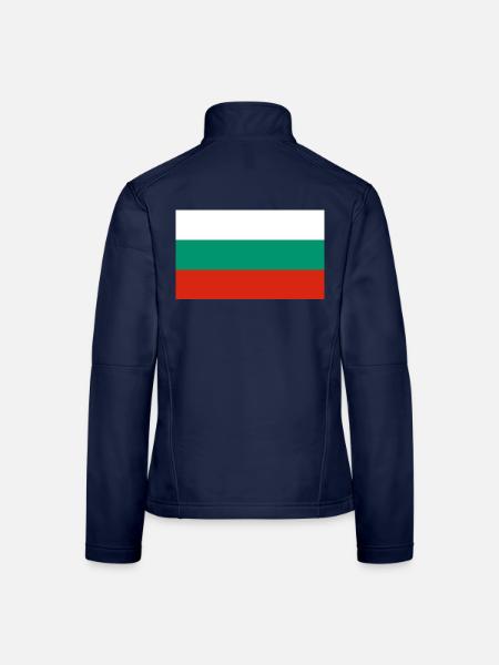Bulgarien - Frauen Softshelljacke - Navy - Hinten