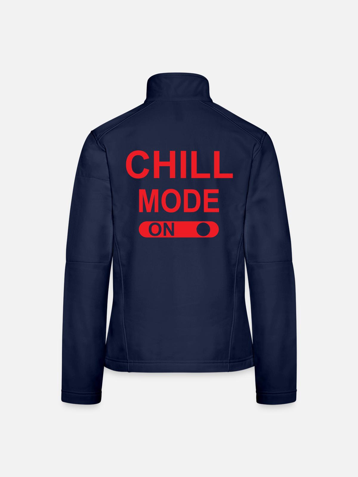 Chill-Modus EIN - Frauen Softshelljacke - Navy - Hinten