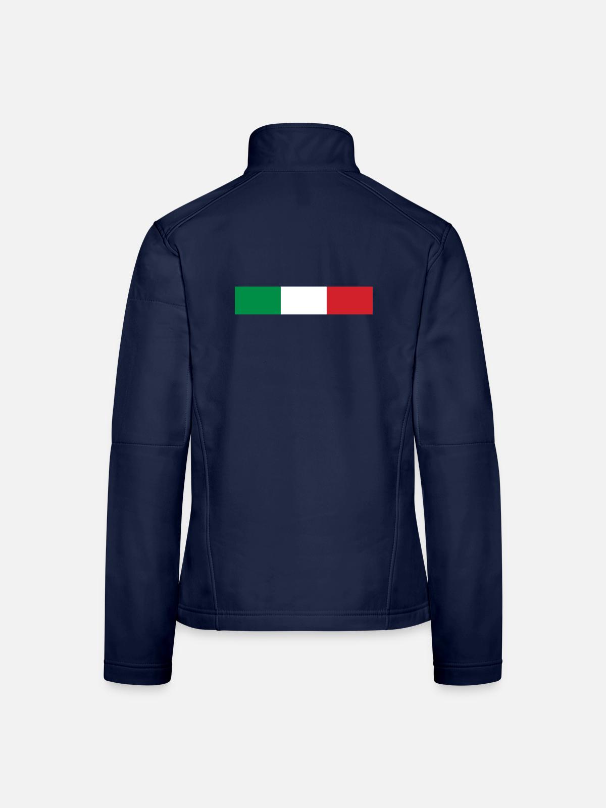 Italien-Banner - Frauen Softshelljacke - Navy - Hinten
