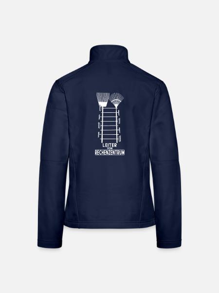 LEITER VOM RECHENZENTRUM - Frauen Softshelljacke - Navy - Hinten