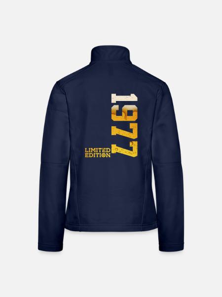 LIMITED EDITION 1977 BEER 49TH BIRTHDAY - Women's Softshell Jacket - navy - Back