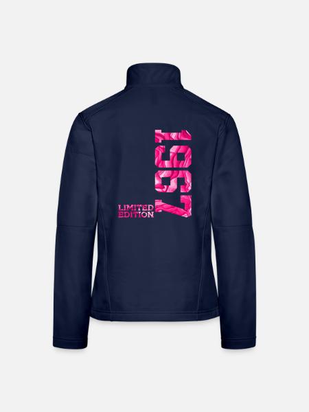 59TH BIRTHDAY PINK LIMITED EDITION 1967 - Women's Softshell Jacket - navy - Back
