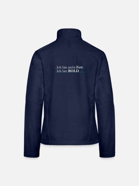 ich bin bold - Frauen Softshelljacke - Navy - Hinten