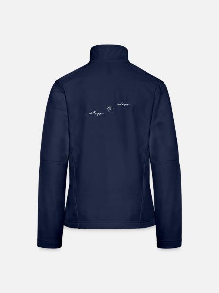 step by step - Women's Softshell Jacket - navy - Back