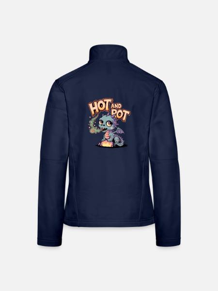 Hot And Rot - Women's Softshell Jacket - navy - Back