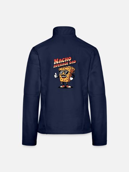 Nacho Average Dad - Women's Softshell Jacket - navy - Back