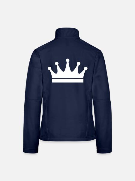 Kronen-Silhouette - Frauen Softshelljacke - Navy